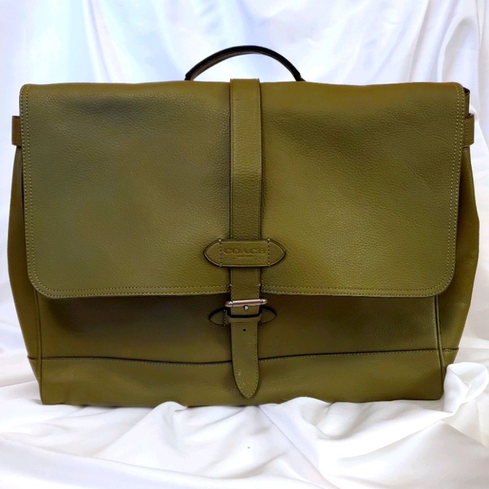 COACH Hudson Messenger Pebble Leather Bag NWT